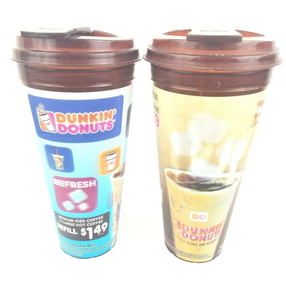 Dunkin' Donuts Other - 2 Dunkin' Donuts 24oz Hot & Cold Refill Tumblers